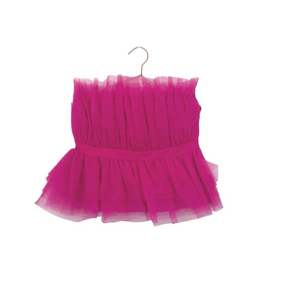 Entro hot pink strapless tulle tube top size large - Picture 1 of 6